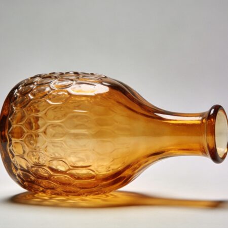 Bohemian Textured Glass Vase